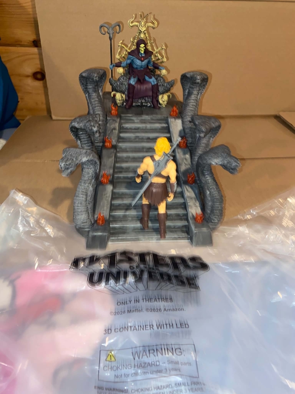 Masters of the Universe Skeletor's LED Snake Mountain Throne Popcorn Bucket NEW
